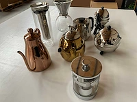Mix kavel thee/koffie kannen van o.a. bredemeijer (8x) - afbeelding 9 van  10