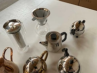 Mix kavel thee/koffie kannen van o.a. bredemeijer (8x) - afbeelding 10 van  10
