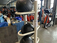 Mix medicine balls barbell rek 2x barbells krachtstation - afbeelding 2 van  7