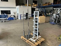 Mix medicine balls barbell rek 2x barbells krachtstation - afbeelding 5 van  7