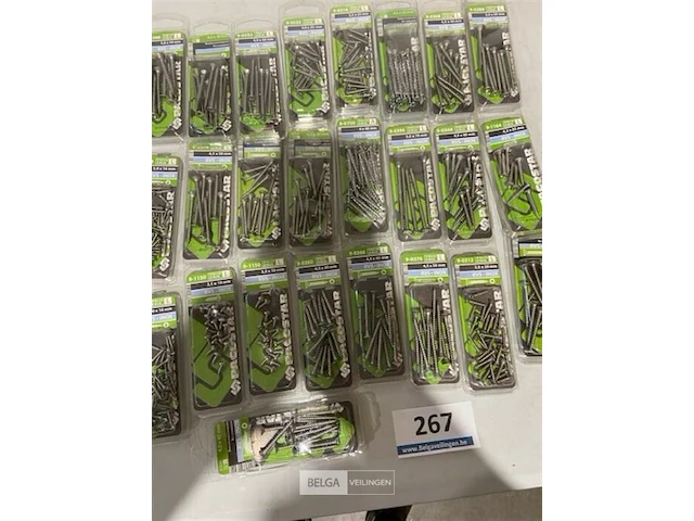 Mix van 28 pakjes inox houtschroeven - afbeelding 3 van  3