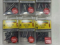 Mix van 6 doosjes hardhoutschroeven inox - afbeelding 3 van  3