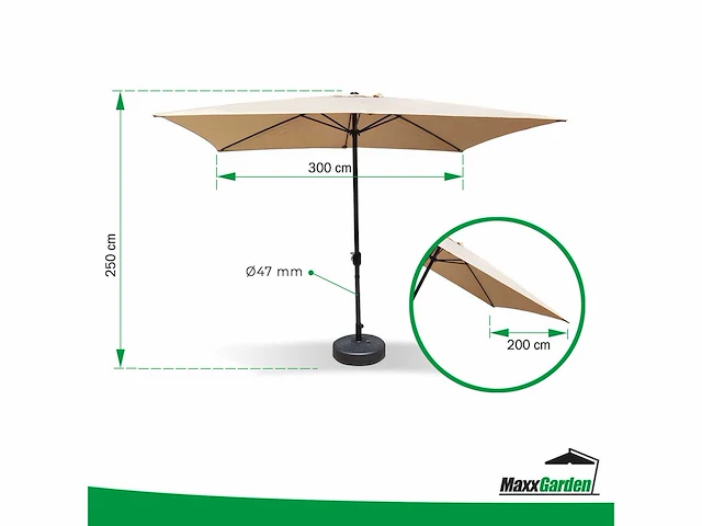 Mixpallet parasols - afbeelding 6 van  7