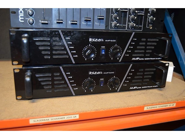 Mixpaneel jb systems, 2 versterkers ibiza amp 600w power (4,5) - afbeelding 5 van  6