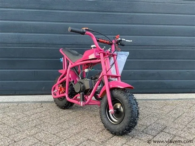 Mmx pro 49cc 2-takt mini pitbike (roze) - afbeelding 1 van  4