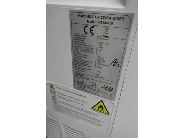 Mobiel airco toestel profile - afbeelding 3 van  4