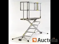 Mobiel en opvouwbaar aluminium platform 4 stappen safetec x deck pro