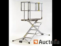 Mobiel en opvouwbaar aluminium platform 4 stappen safetec x deck pro - afbeelding 1 van  11