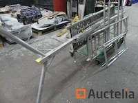 Mobiel en opvouwbaar aluminium platform 4 stappen safetec x deck pro - afbeelding 6 van  11
