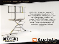 Mobiel en opvouwbaar aluminium platform 5 stappen safetec x deck pro - afbeelding 3 van  11