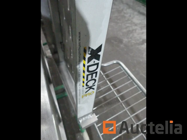 Mobiel en opvouwbaar aluminium platform 5 stappen safetec x deck pro - afbeelding 9 van  11