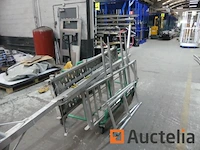 Mobiel en opvouwbaar aluminium platform 5 stappen safetec x deck pro - afbeelding 7 van  11