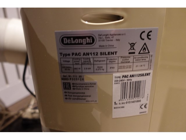 Mobiele airco delonghi - afbeelding 4 van  4