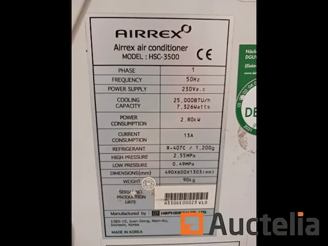 Mobiele airco unit, 7,326kw - afbeelding 9 van  14