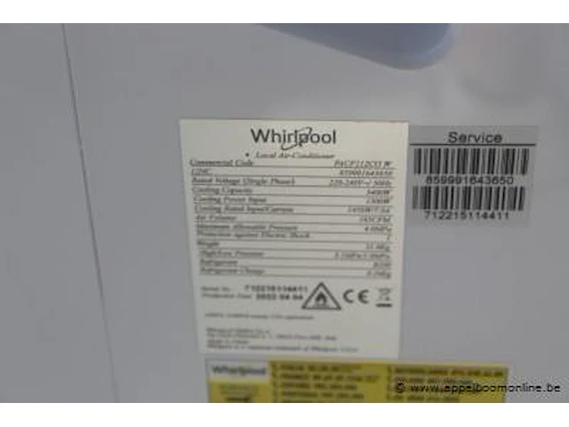 Mobiele airconditioning whirlpool - afbeelding 3 van  3