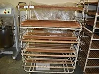 Mobiele broodrek, metaal, 50x110x153. - afbeelding 2 van  2