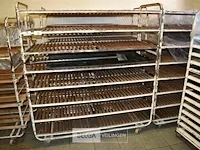 Mobiele broodrek, metaal, 60x145x166. - afbeelding 2 van  2