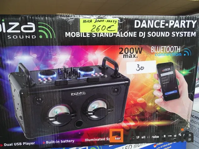 Mobiele dj geluidsinstallatie ibiza dance-party - afbeelding 2 van  3