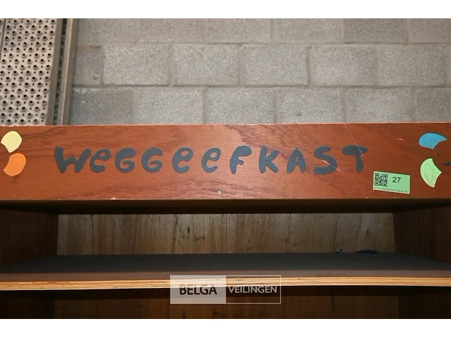 Mobiele houten "weggeefkast" - afbeelding 2 van  6