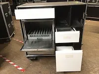 Mobiele keuken flightcase kit - vaatwasser pro met opberglade - tafeldeksel - afbeelding 2 van  5
