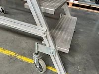 Mobiele ladder met platform - afbeelding 3 van  5