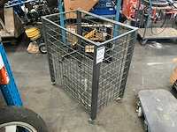 Mobiele metalen draadmand - afbeelding 1 van  3