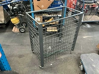 Mobiele metalen draadmand - afbeelding 2 van  3