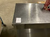 Mobiele rvs werktafel - afbeelding 7 van  7