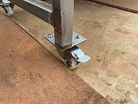 Mobiele rvs werktafel - afbeelding 3 van  3