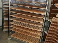 Mobiele taartenrek, metaal, 100x50x160 - afbeelding 1 van  2