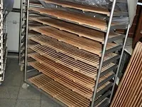 Mobiele taartenrek, metaal, 100x50x160 - afbeelding 2 van  2