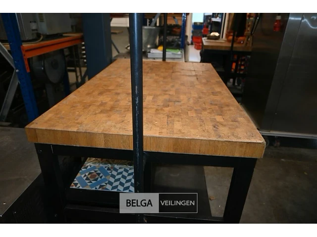 Mobiele tafel met houten blad - afbeelding 5 van  7