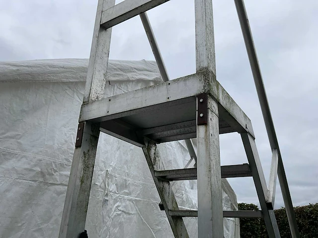 Mobiele trap - aluminium - afbeelding 7 van  8