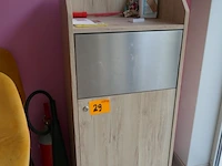 Mobiele vuilnisbak + brandblusser - afbeelding 1 van  3