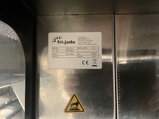Mobiele warmhoudkast frijado md-60-4 - afbeelding 6 van  6