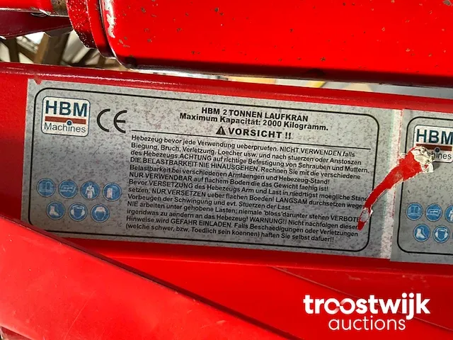 Mobiele werkplaatskraan - afbeelding 3 van  4