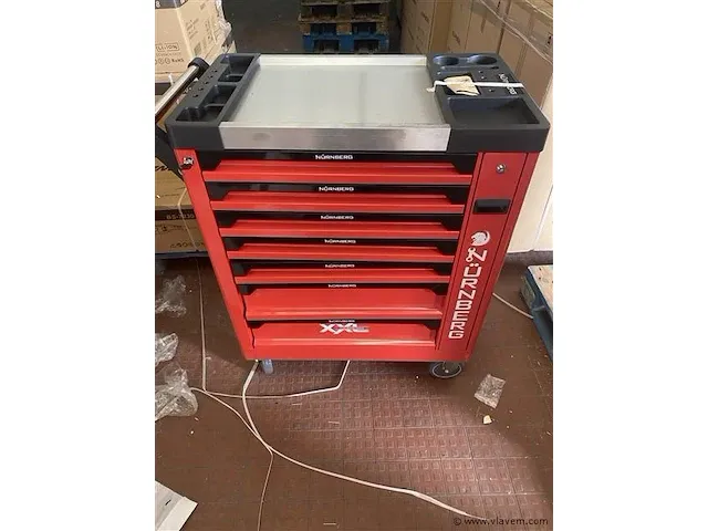 Mobiele werkplaatswagen 7 laden waarvan 6 gevuld - afbeelding 1 van  10