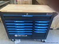 Mobiele werkplaatswagen xxxl 12 laden waarvan 6 gevuld