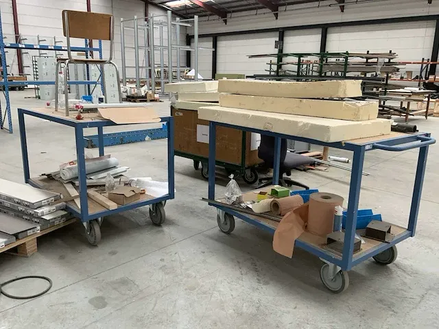 Mobiele werktafels (2x) - afbeelding 4 van  4
