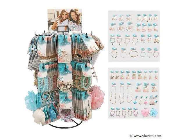 Mode-sieraden assortiment 192-delig - afbeelding 1 van  1