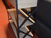 Modern houten wandtafel 2 laden 2 leggers - afbeelding 5 van  5