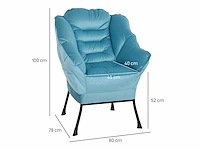Moderne accentstoel - afbeelding 4 van  6