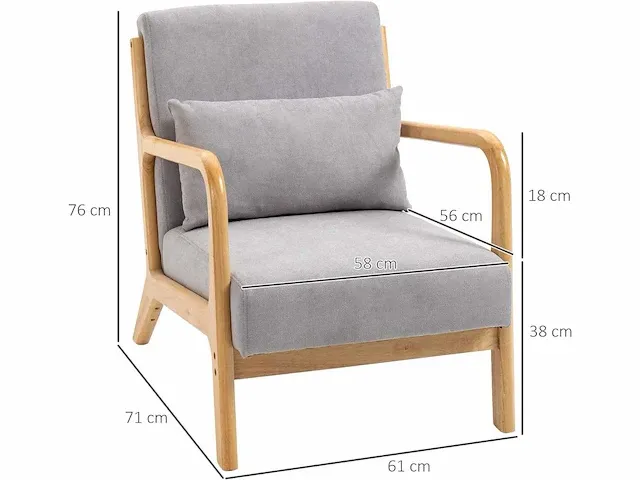 Moderne design lounge stoel vrije tijd stoel - afbeelding 3 van  4