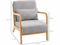 Moderne design lounge stoel vrije tijd stoel - afbeelding 3 van  4
