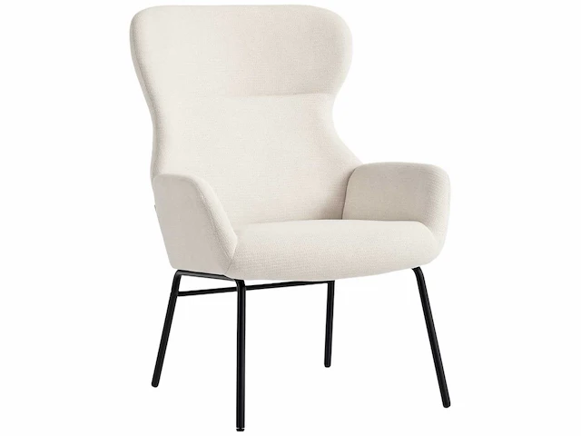 Moderne gestoffeerde fauteuil in oorstijl - afbeelding 2 van  14