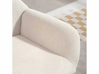 Moderne gestoffeerde fauteuil in oorstijl - afbeelding 5 van  14