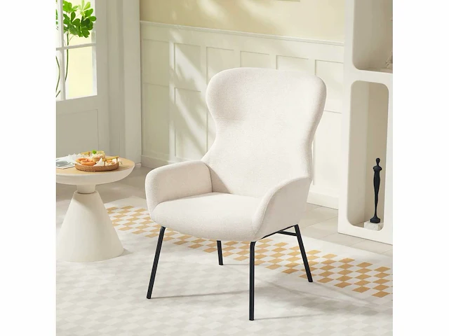 Moderne gestoffeerde fauteuil in oorstijl - afbeelding 7 van  14