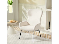 Moderne gestoffeerde fauteuil in oorstijl - afbeelding 7 van  14