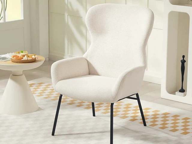 Moderne gestoffeerde fauteuil in oorstijl - afbeelding 13 van  14