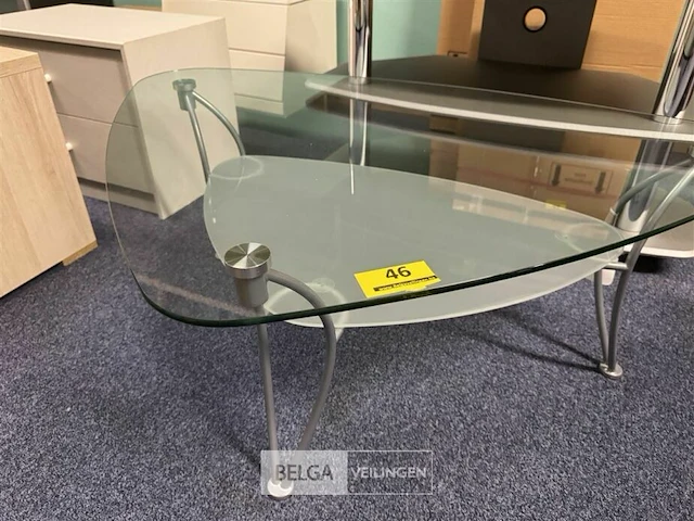 Moderne glazen salontafel - afbeelding 1 van  3